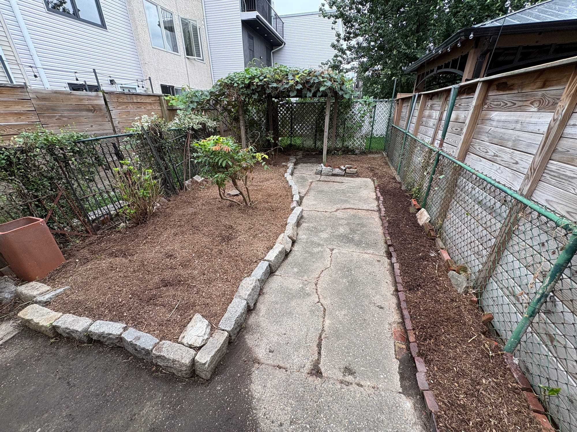 Cleaned and refreshed Philadelphia backyard